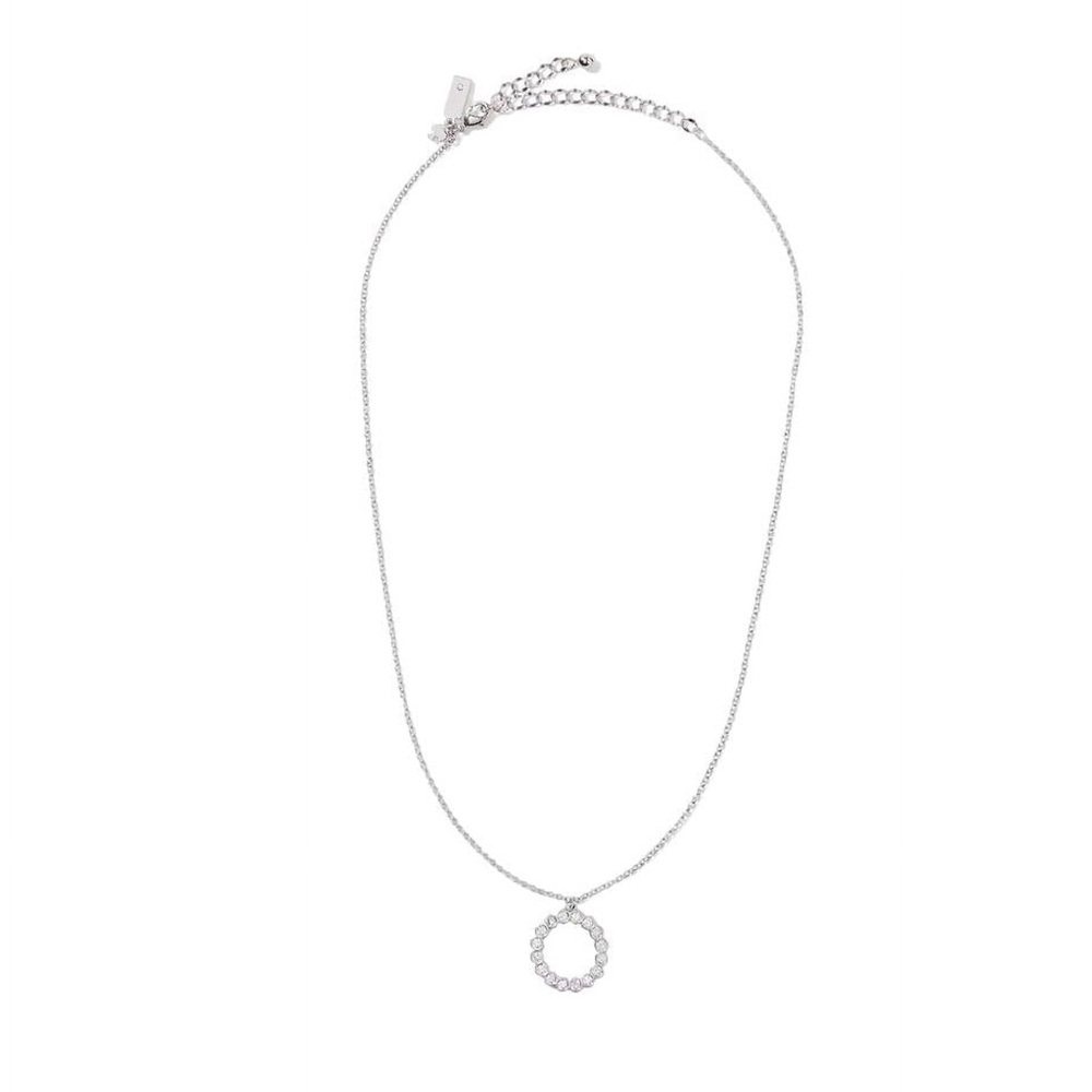 Kate Spade Silver Circle Pendant Necklace